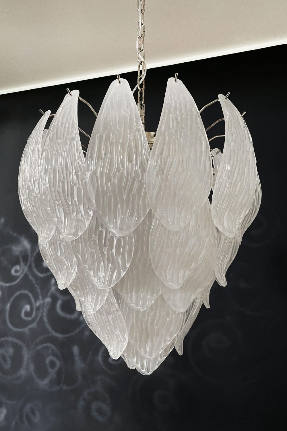 Art Glass Petal Chandelier - view 23 | vexalamps