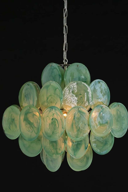 Art Green Disks Chandelier - view 10 | vexalamps