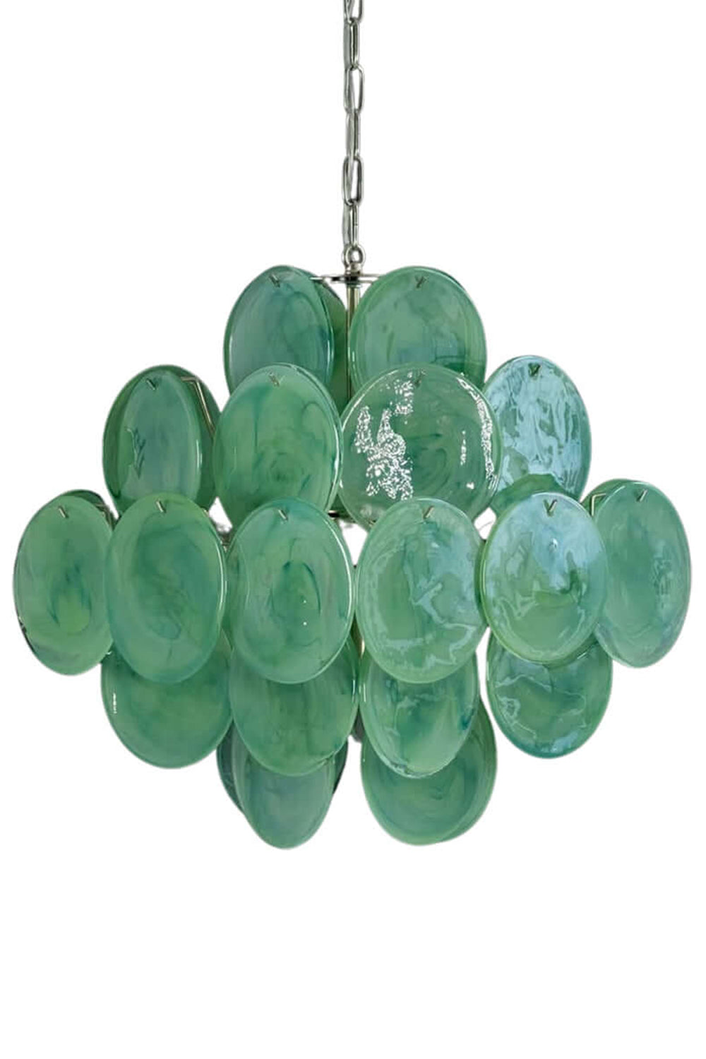Art Green Disks Chandelier - view 14 | vexalamps
