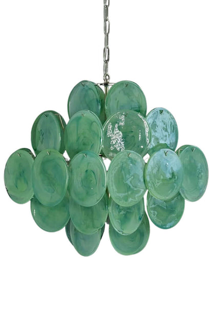 Art Green Disks Chandelier - view 14 | vexalamps