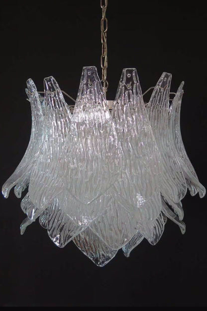 Art Ripple Leaf Glass Chandelier - view 16 | vexalamps