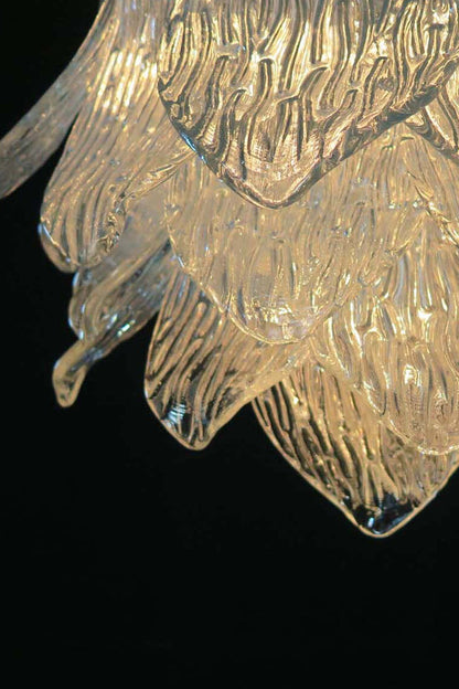 Art Ripple Leaf Glass Chandelier - view 14 | vexalamps