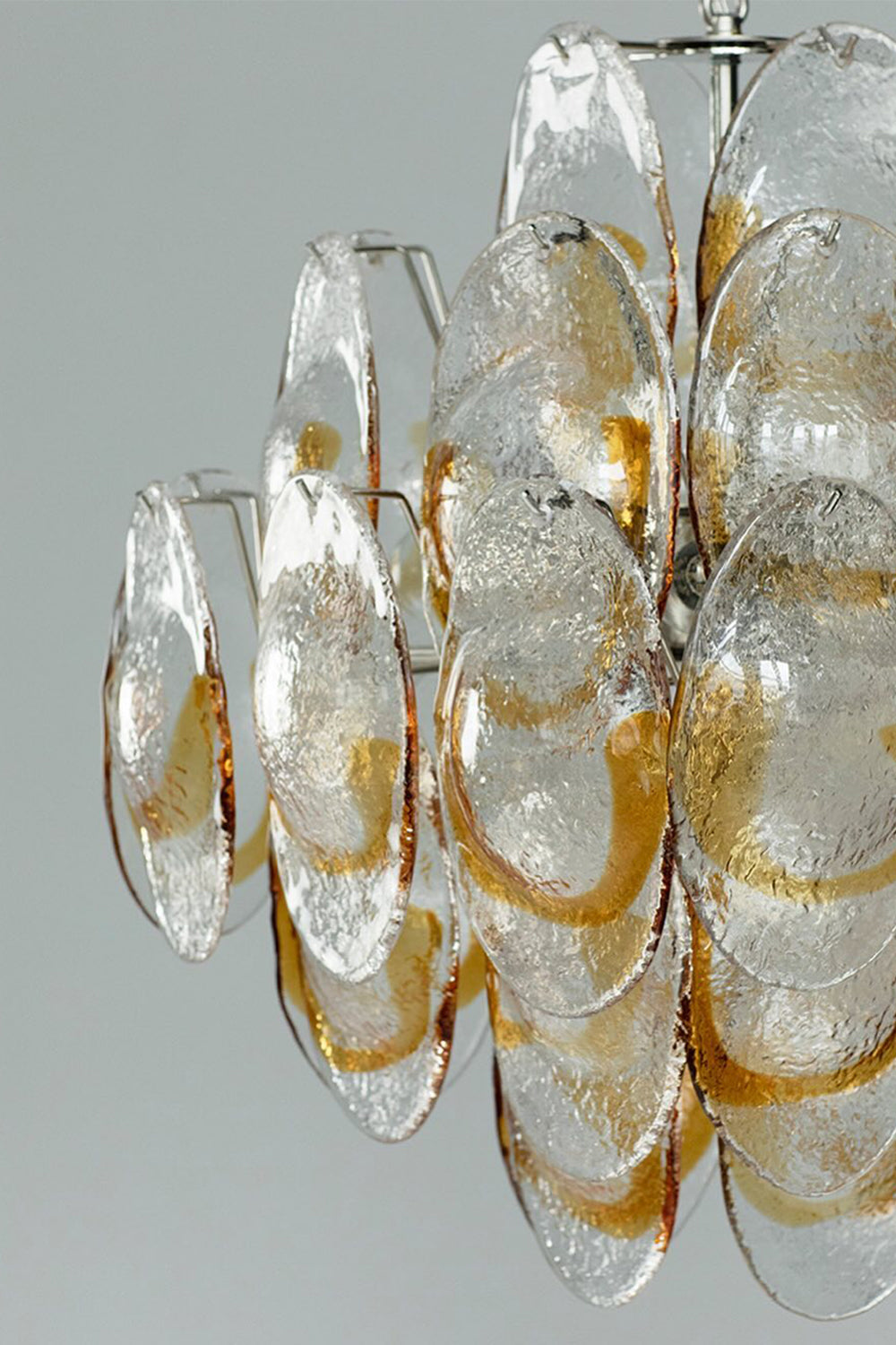 Art Shell-Shaped Glass Chandelier - view 10 | vexalamps