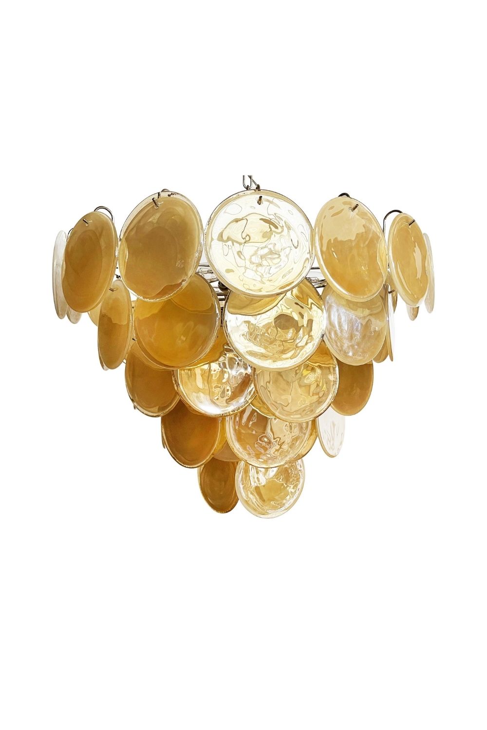 Gold Glass High Quality Art Iridescent Chandelier - view 17 | vexalamps