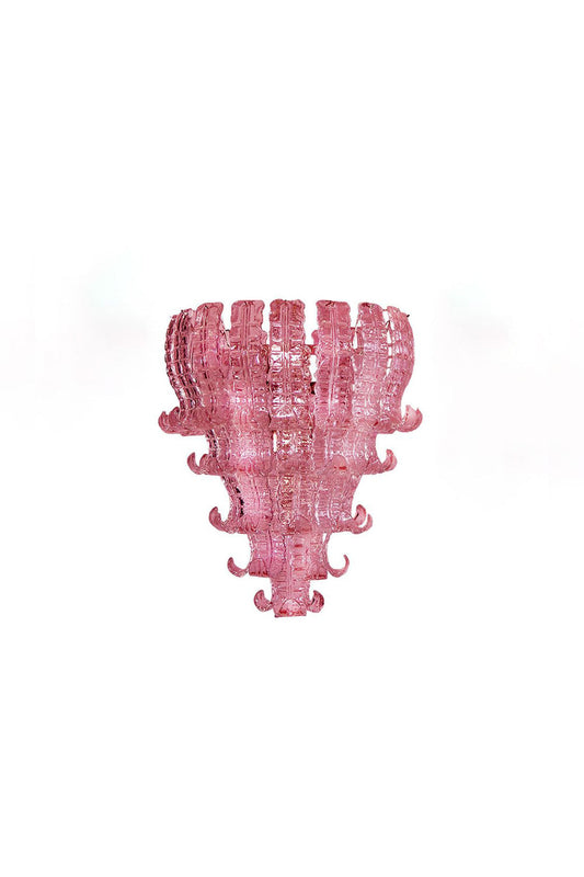 Art pink glass Felci chandelier | vexalamps