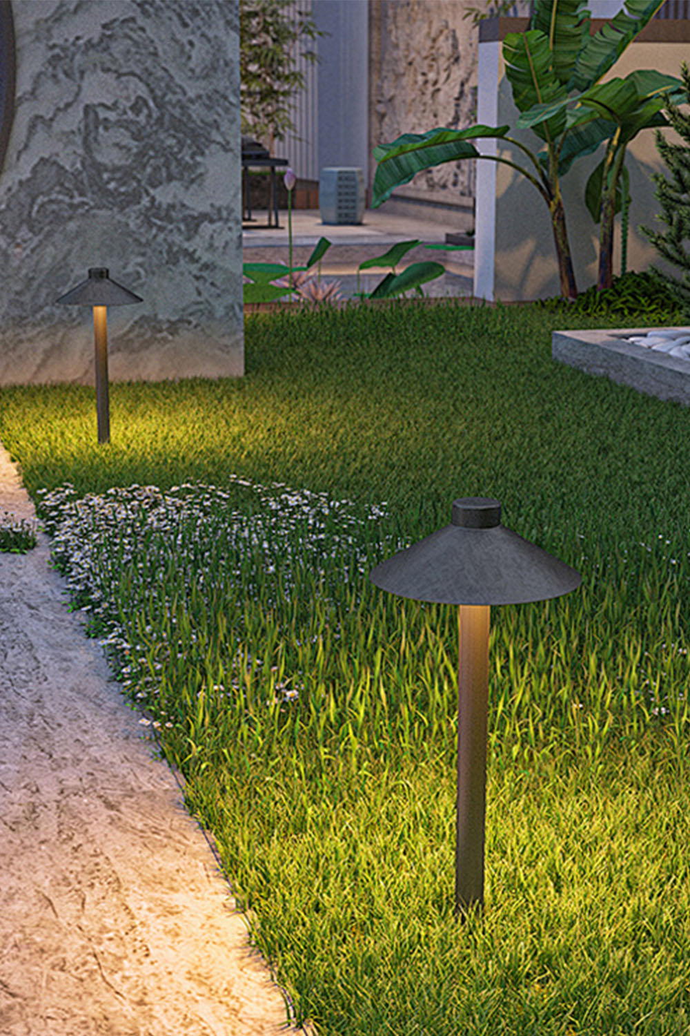 Mushroom Acrylic Outdoor Floor Lamp - view 10 | vexalamps