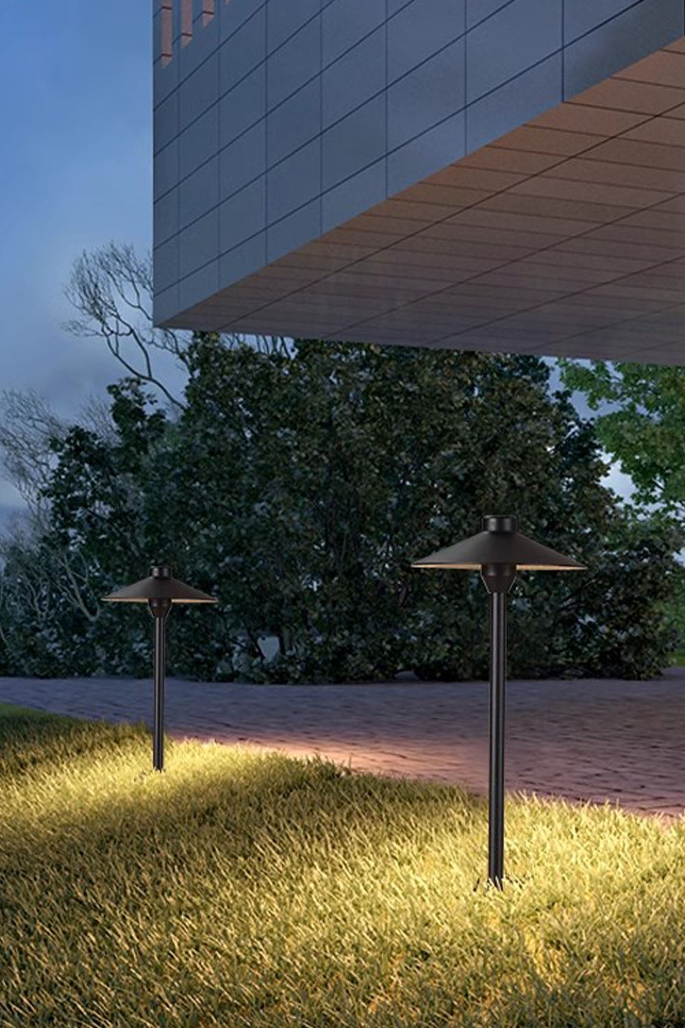Mushroom Acrylic Outdoor Floor Lamp - view 4 | vexalamps