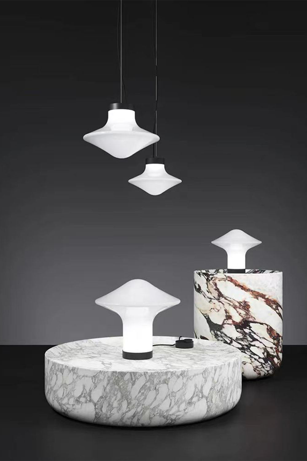 Mushroom Glass Table Lamp - view 5 | vexalamps