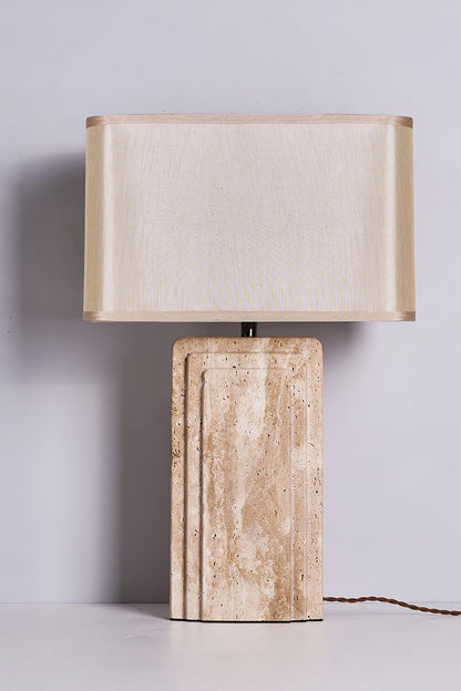 Natural Travertine Table Lamp - view 15 | vexalamps