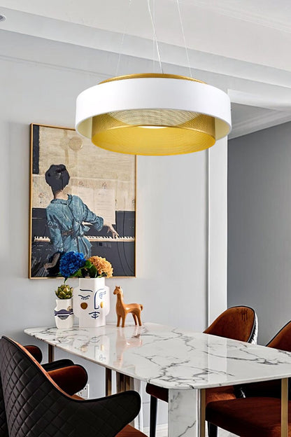 Nolan Vintage Gold Pendant Light - view 4 | vexalamps