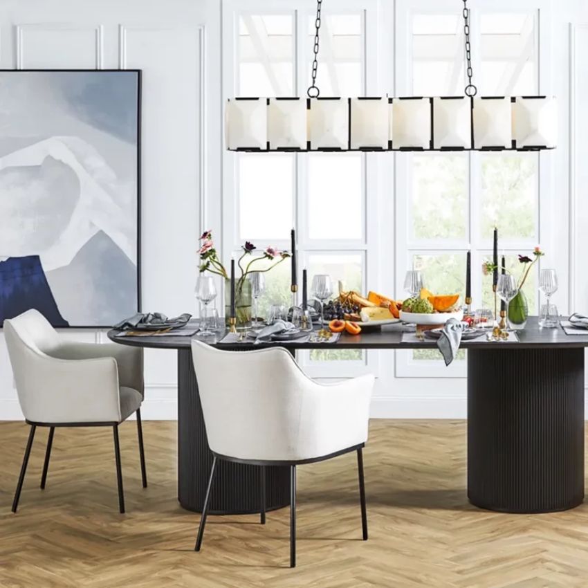 Daybreak Alabaster Rectangle Chandelier - Chandelier