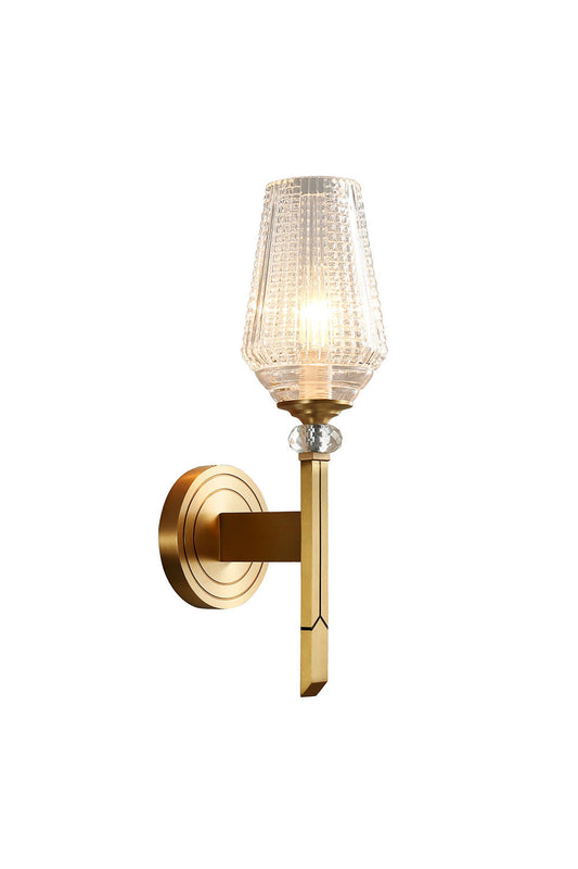 Orrefors Brass Wall Lamp - vexalamps