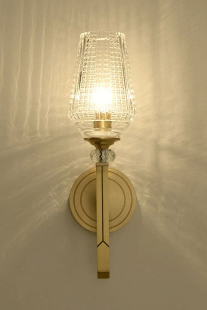 Orrefors Brass Wall Lamp - vexalamps
