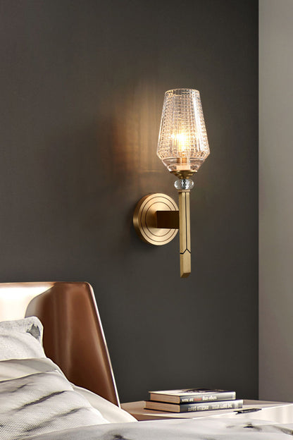 Orrefors Brass Wall Lamp - vexalamps