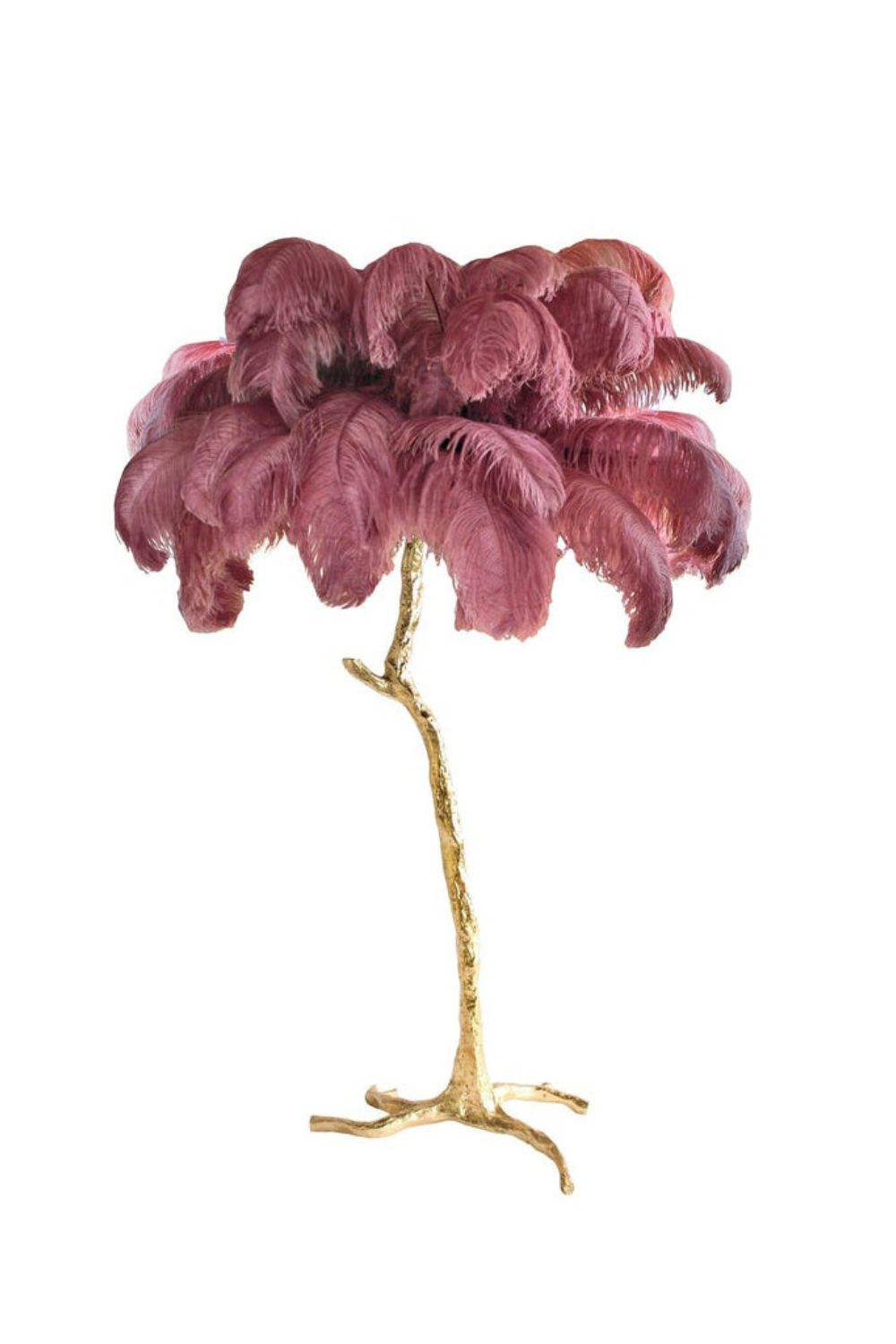 Ostrich Feather Floor Lamp - vexalamps