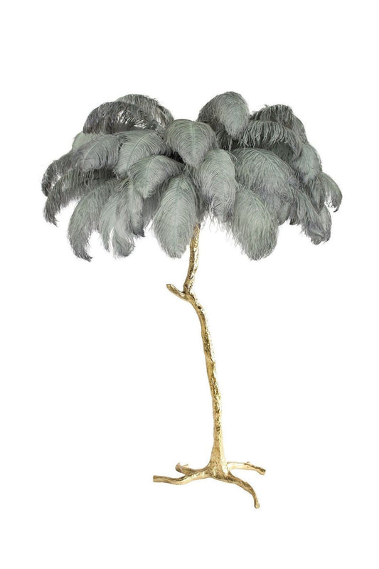 Ostrich Feather Floor Lamp - vexalamps