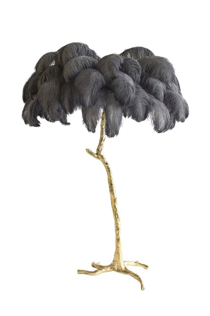 Ostrich Feather Floor Lamp - vexalamps
