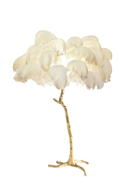 Ostrich Feather Floor Lamp - vexalamps