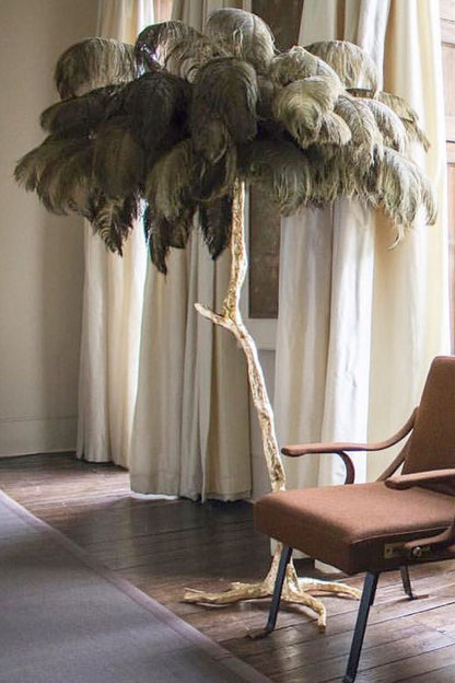 Ostrich Feather Floor Lamp - vexalamps