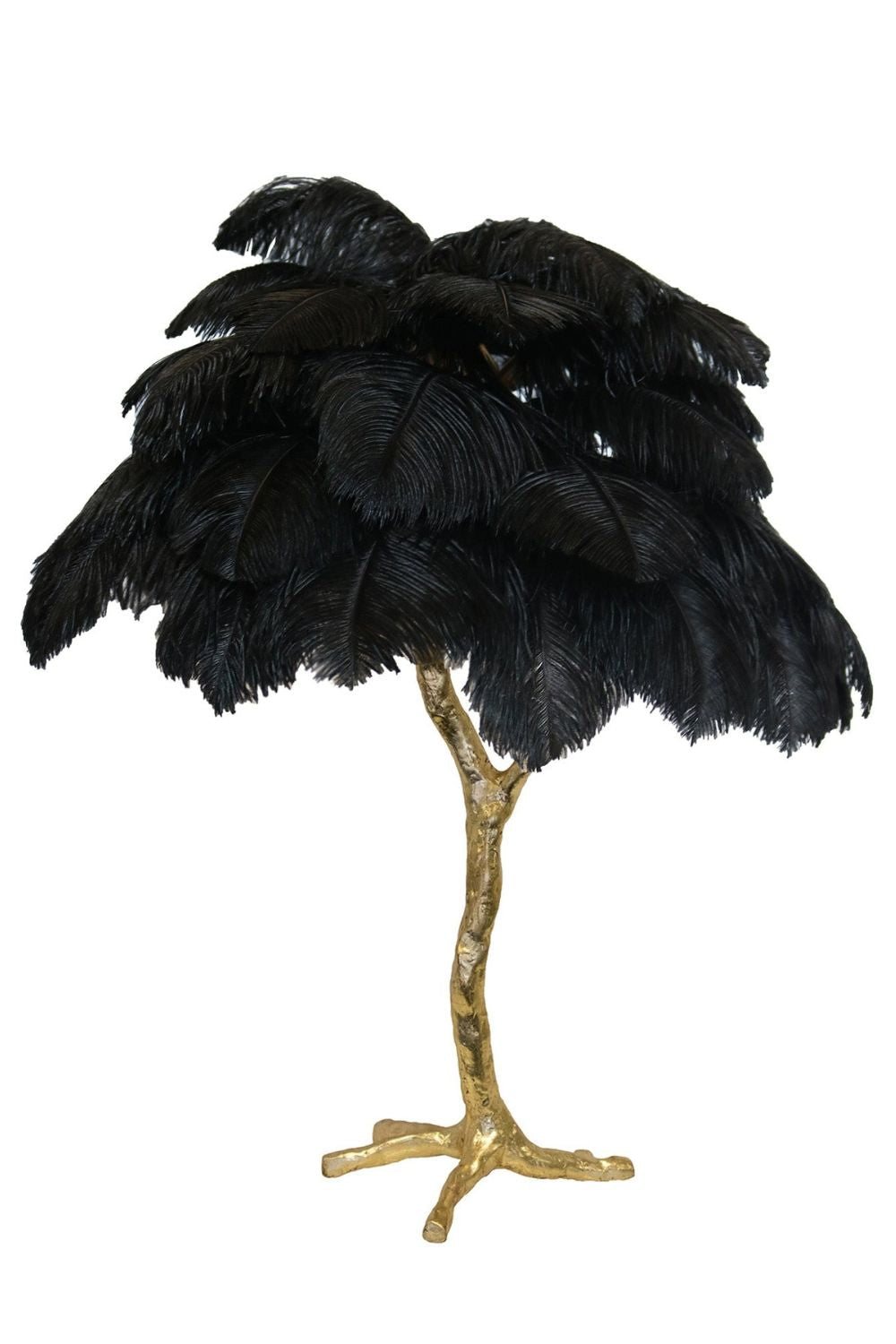Ostrich Feather Table Lamp - vexalamps