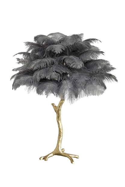 Ostrich Feather Table Lamp - vexalamps