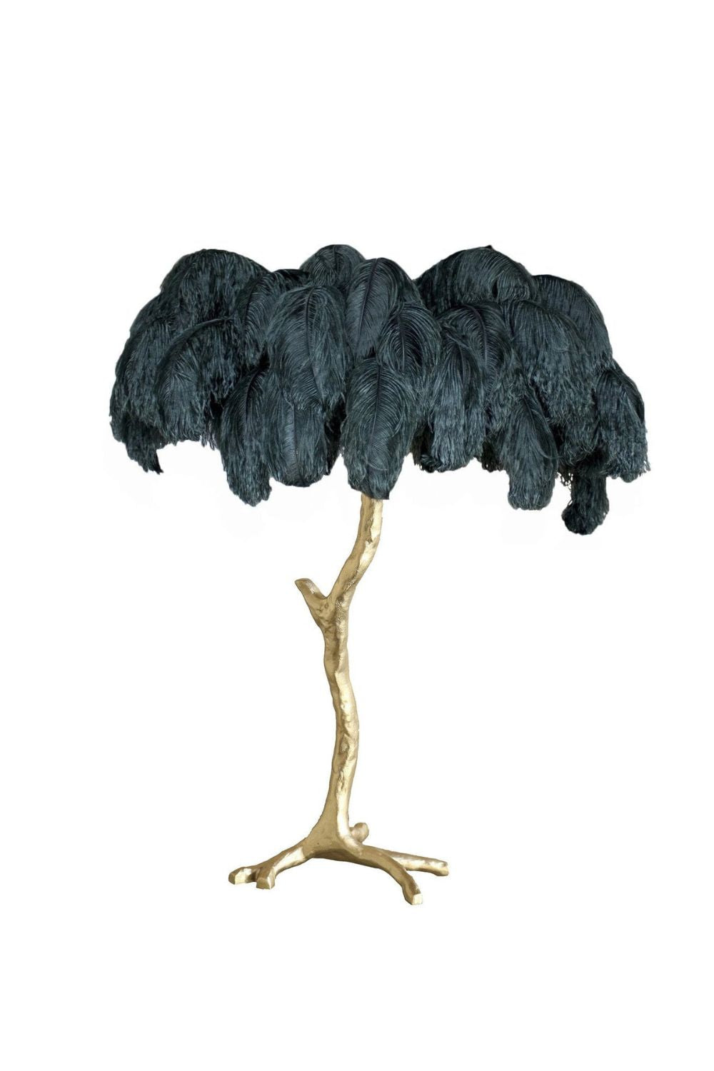 Ostrich Feather Table Lamp - vexalamps