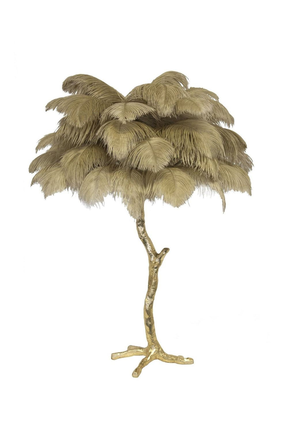 Ostrich Feather Table Lamp - vexalamps