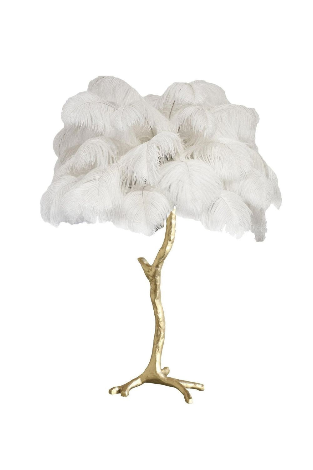 Ostrich Feather Table Lamp - vexalamps