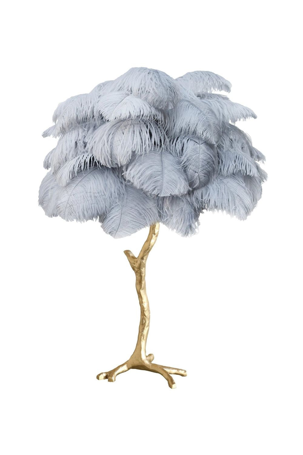 Ostrich Feather Table Lamp - vexalamps
