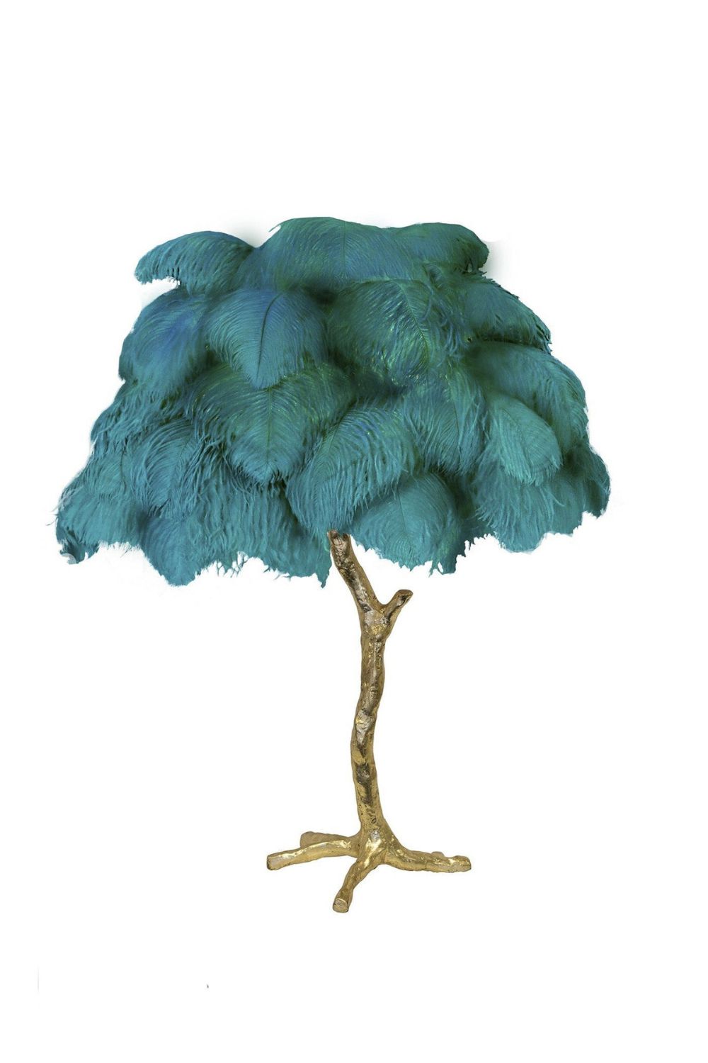 Ostrich Feather Table Lamp - vexalamps