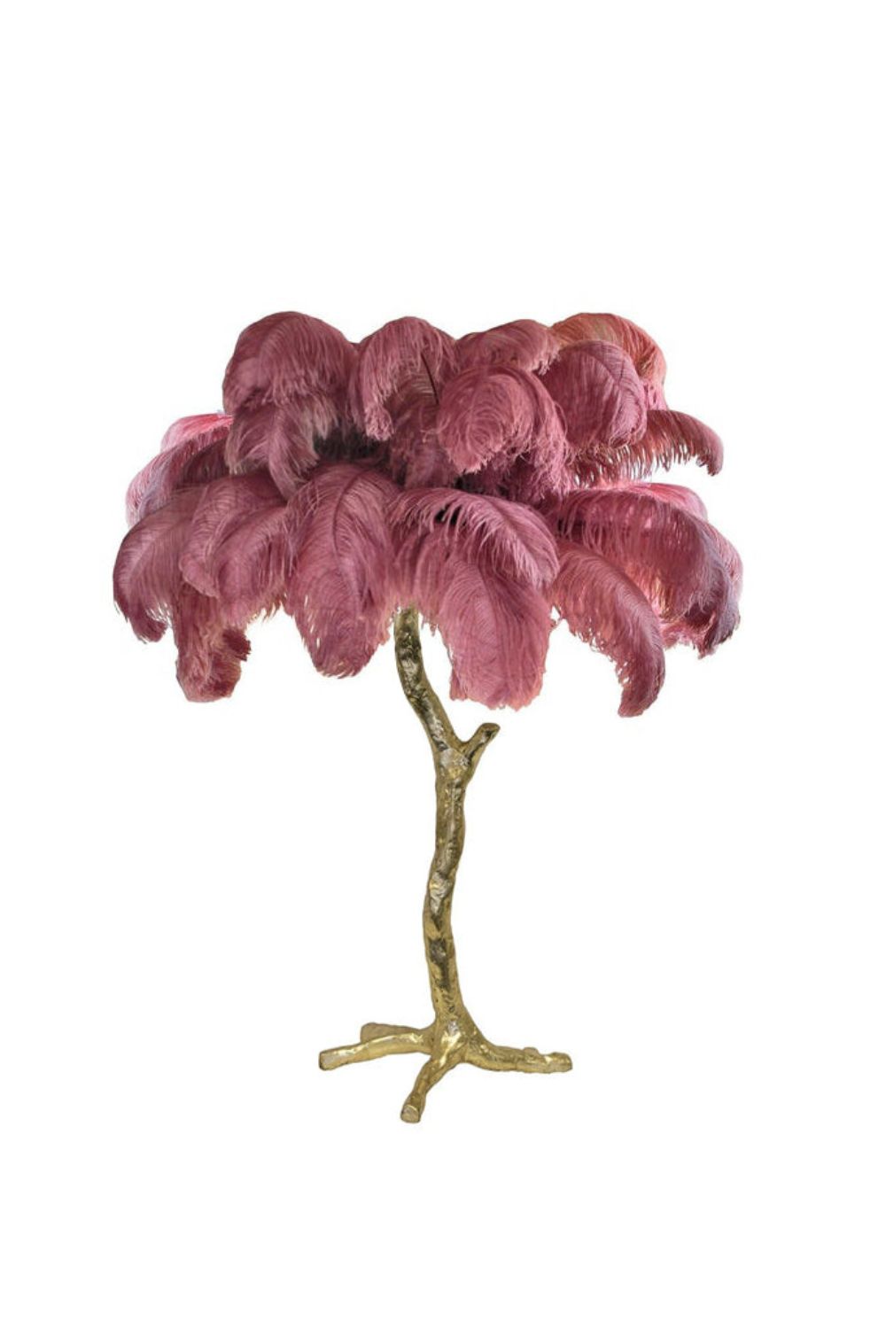 Ostrich Feather Table Lamp - vexalamps