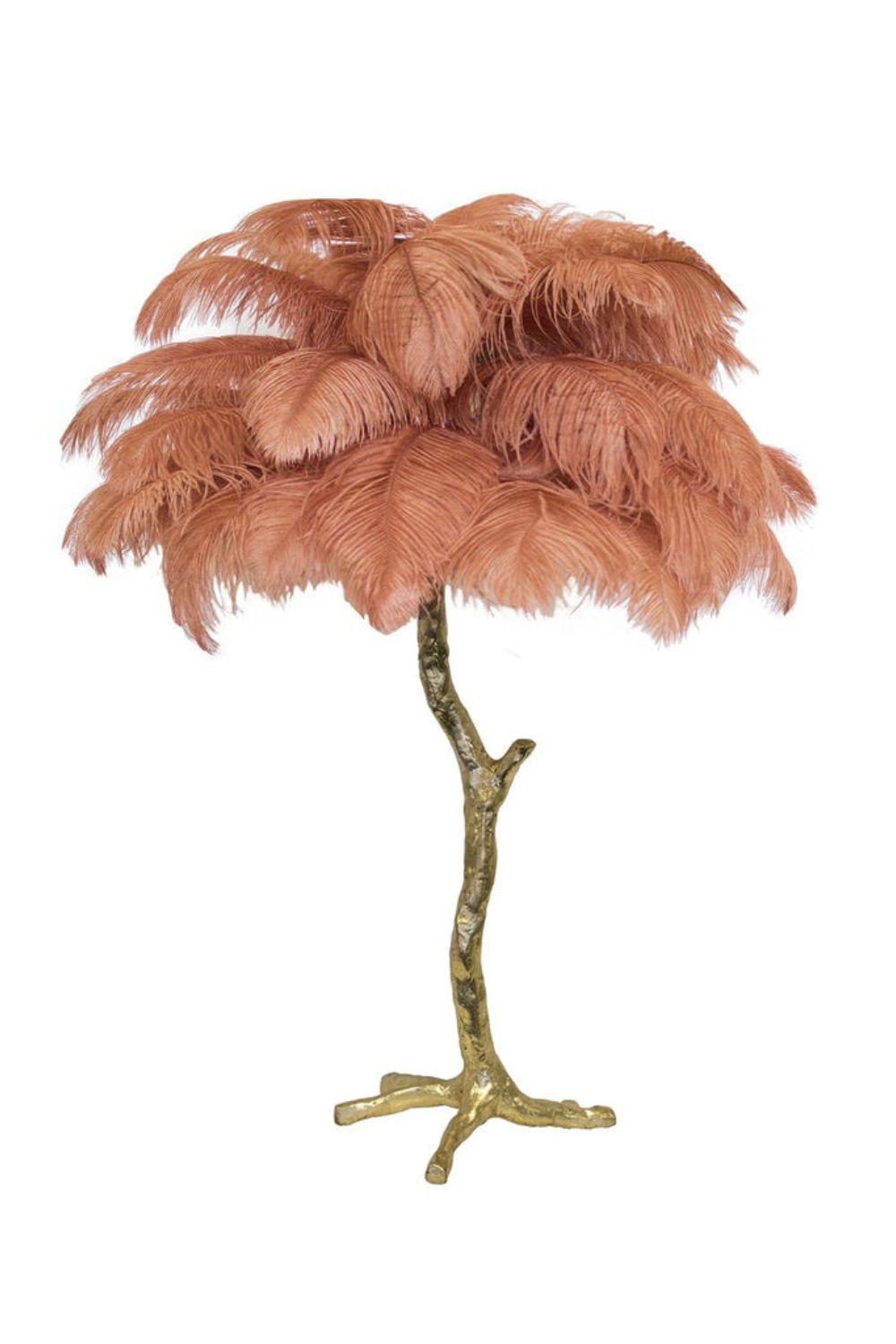 Ostrich Feather Table Lamp - vexalamps