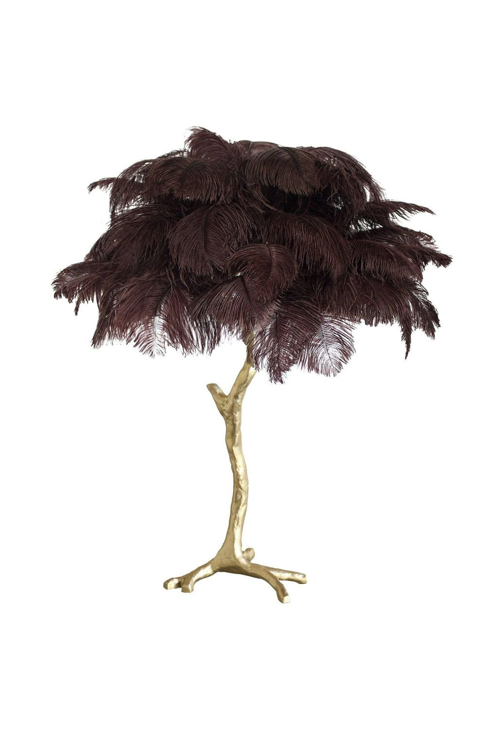 Ostrich Feather Table Lamp - vexalamps