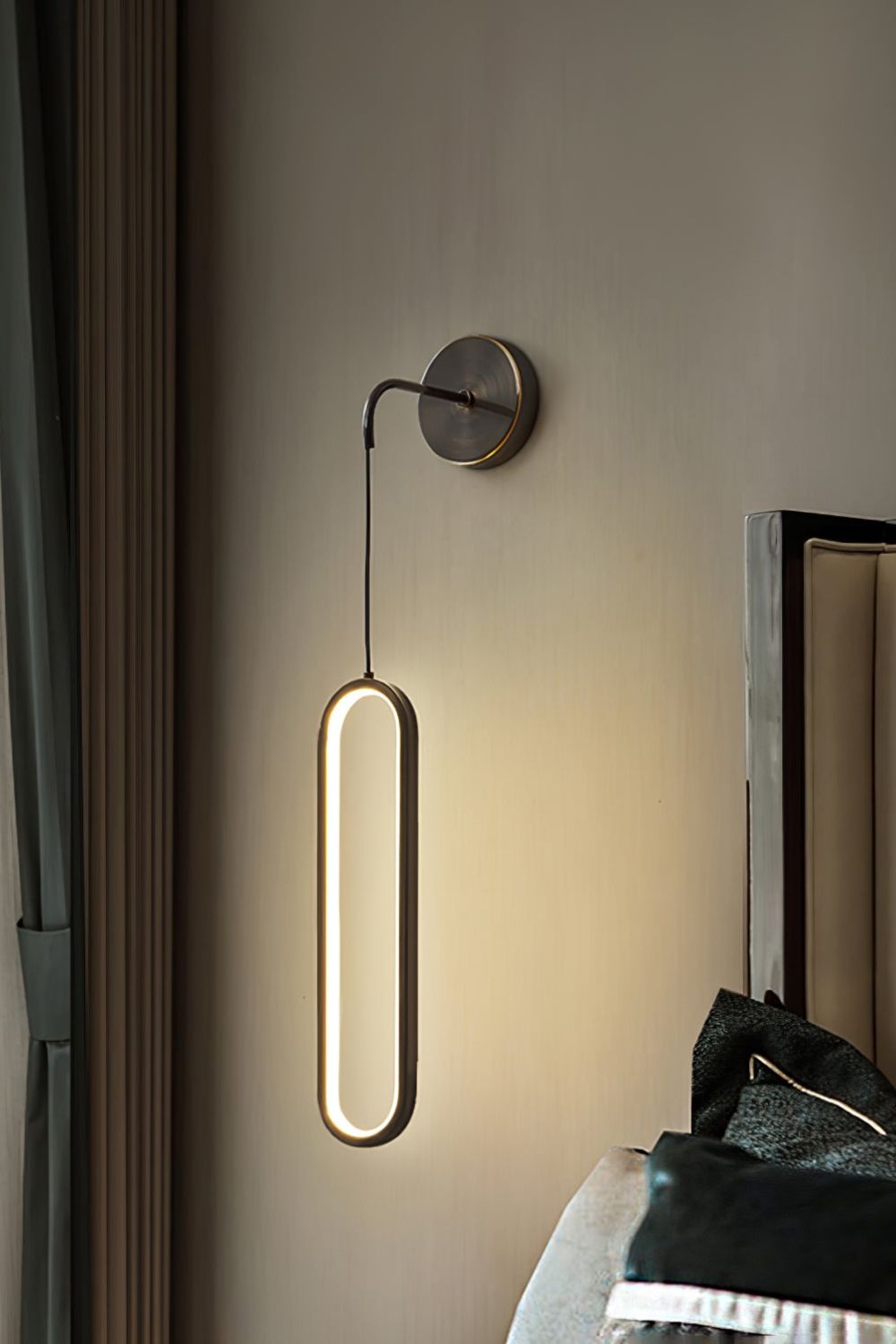 Oval LED Brass Wall Lamp - vexalamps