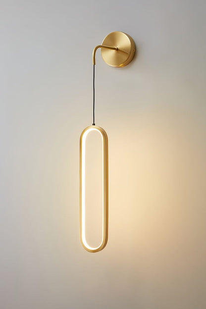 Oval LED Brass Wall Lamp - vexalamps