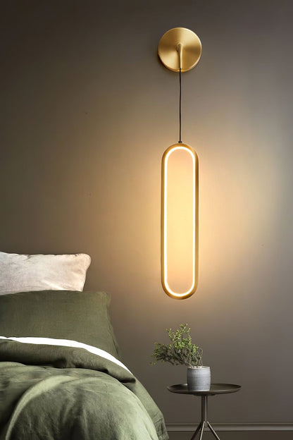 Oval LED Brass Wall Lamp - vexalamps