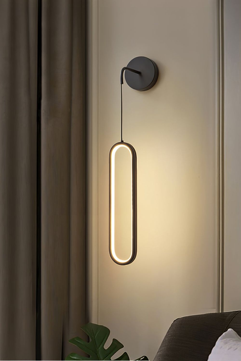 Oval LED Brass Wall Lamp - vexalamps