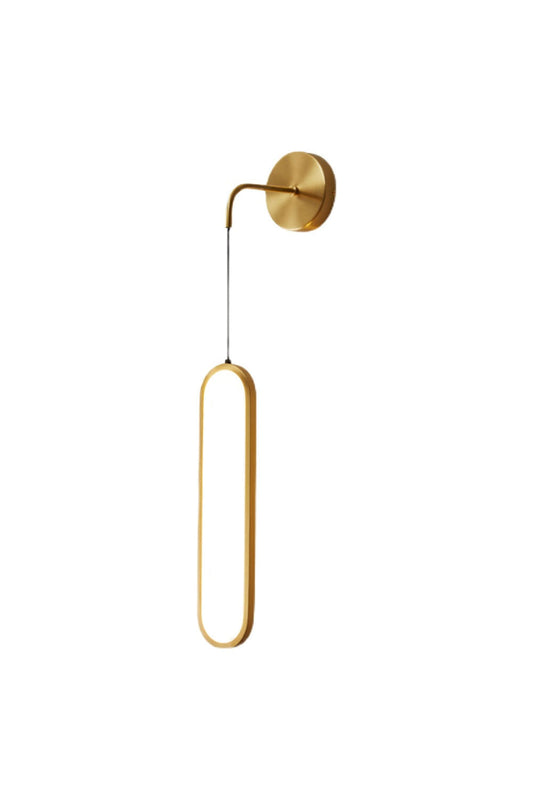 Oval LED Brass Wall Lamp - vexalamps