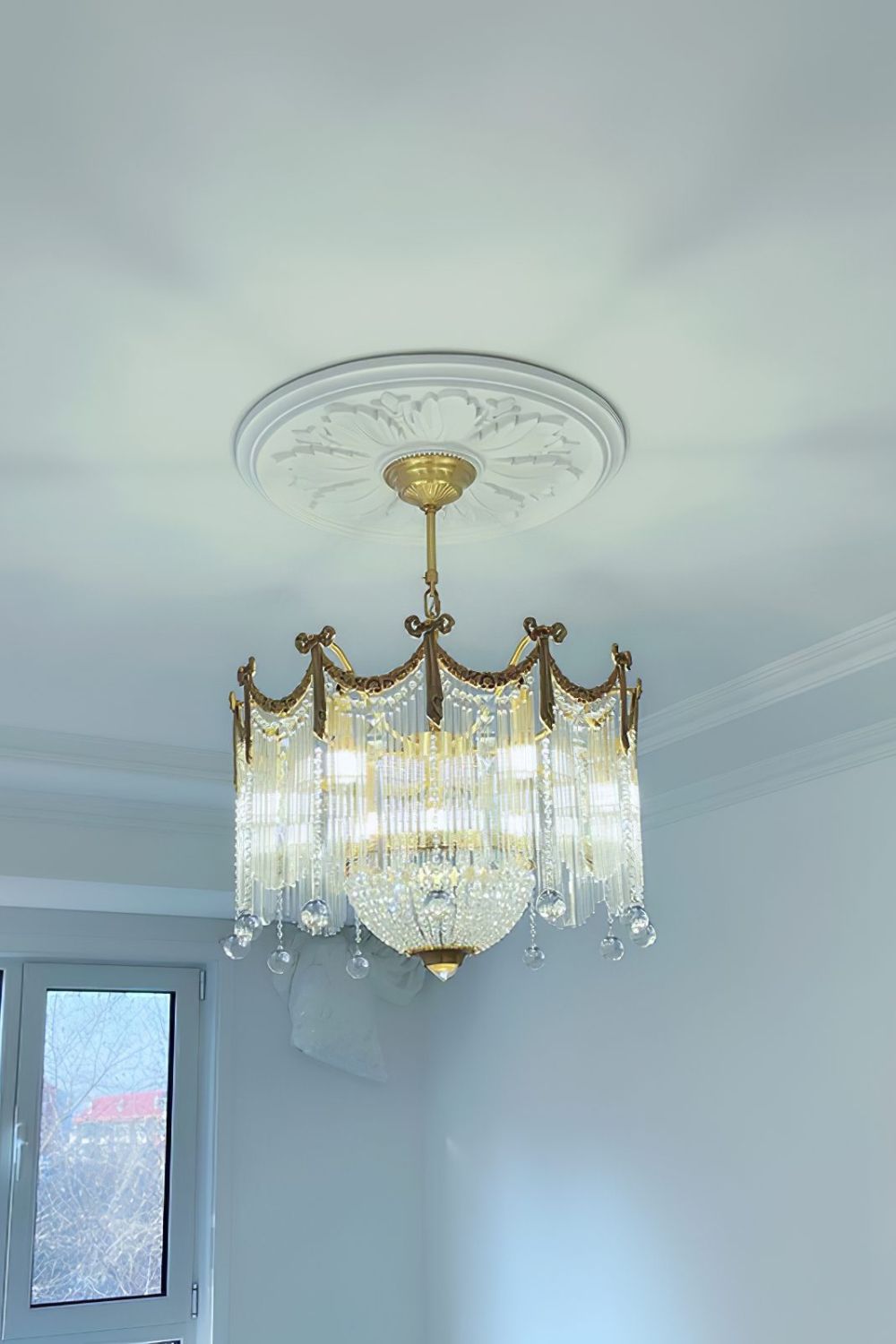 Palace Water Drop Chandelier - vexalamps