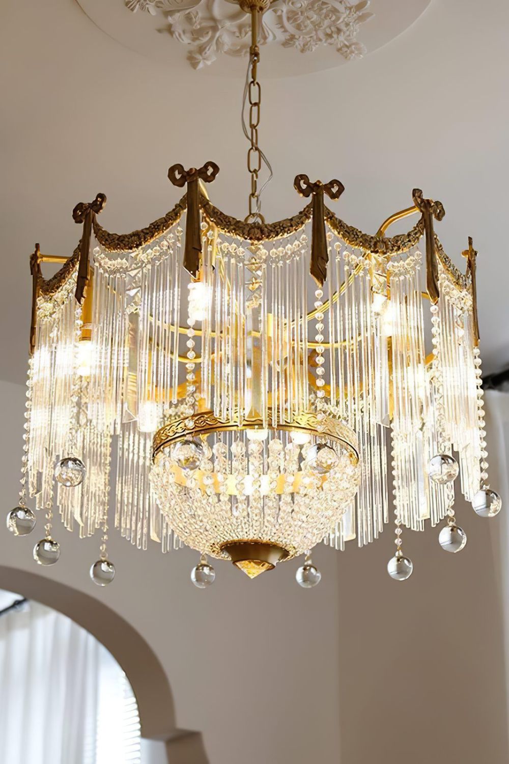 Palace Water Drop Chandelier - vexalamps