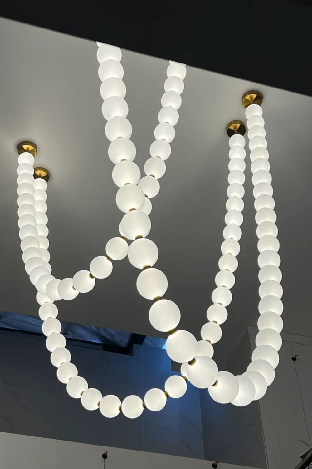 Pearl Necklace Chandelier 12cm - view 14 | vexalamps