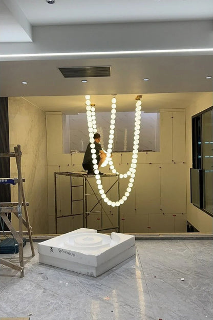 Pearl Necklace Chandelier 12cm - view 12 | vexalamps