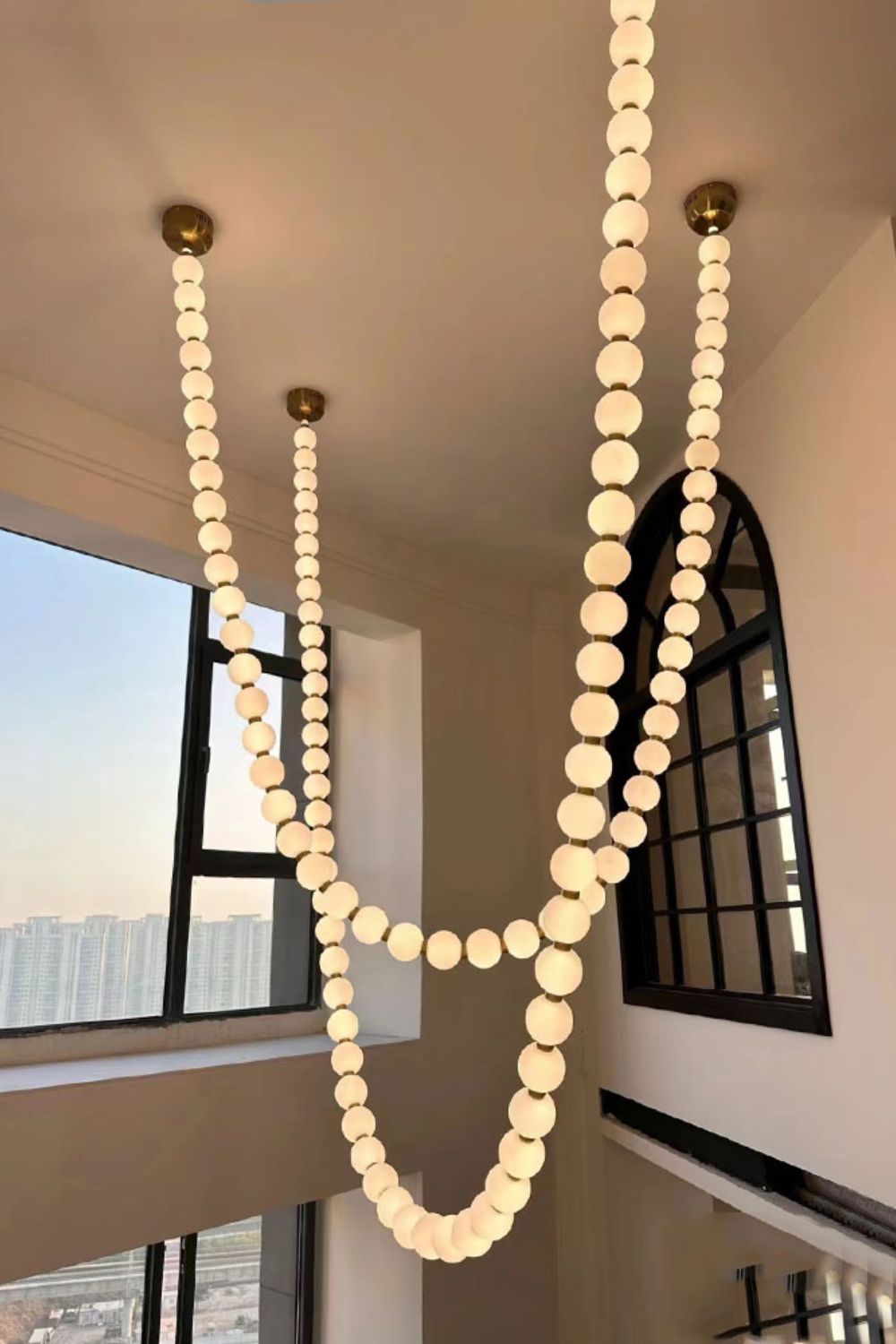 Pearl Necklace Chandelier 12cm - view 3 | vexalamps