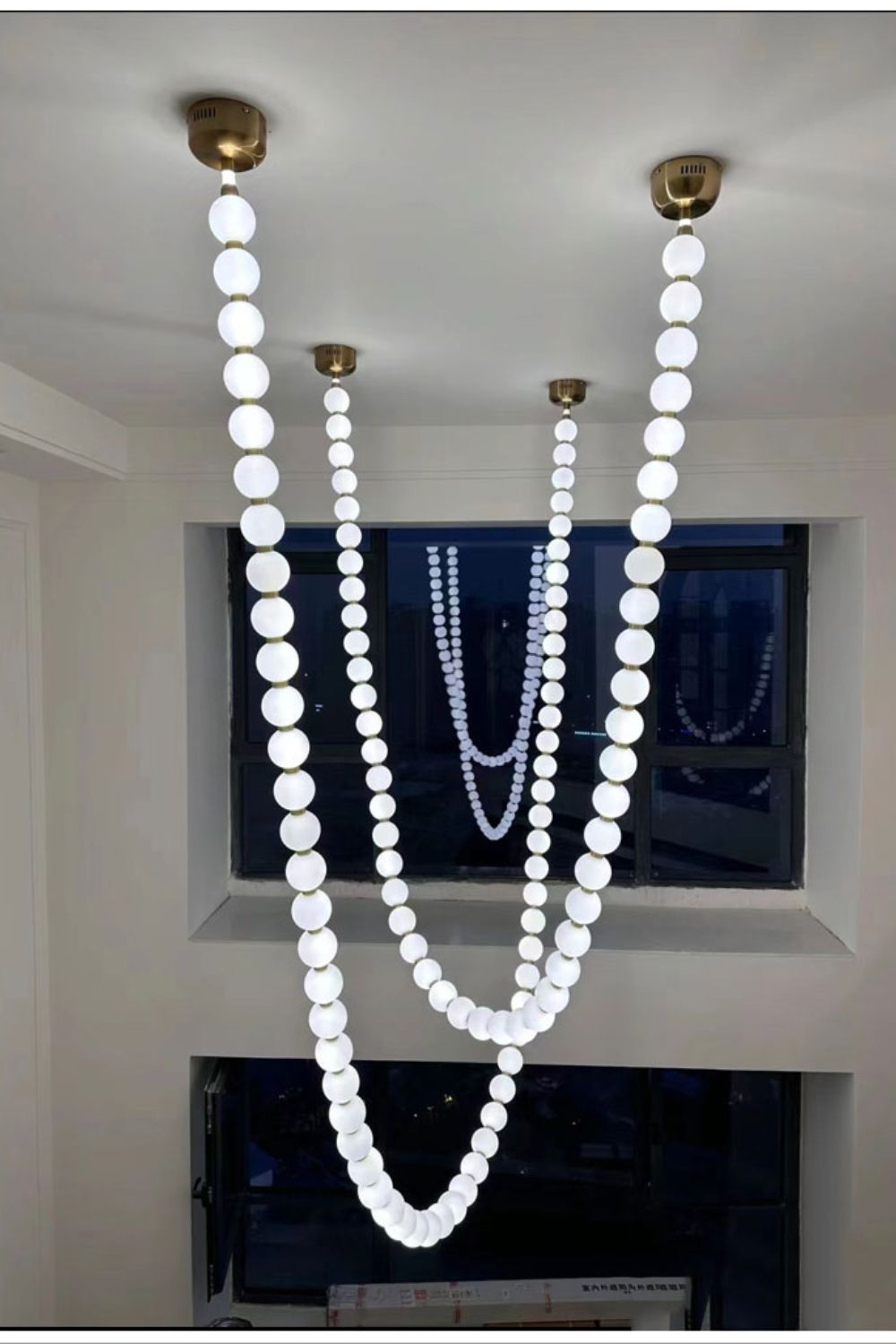 Pearl Necklace Chandelier 12cm - view 34 | vexalamps