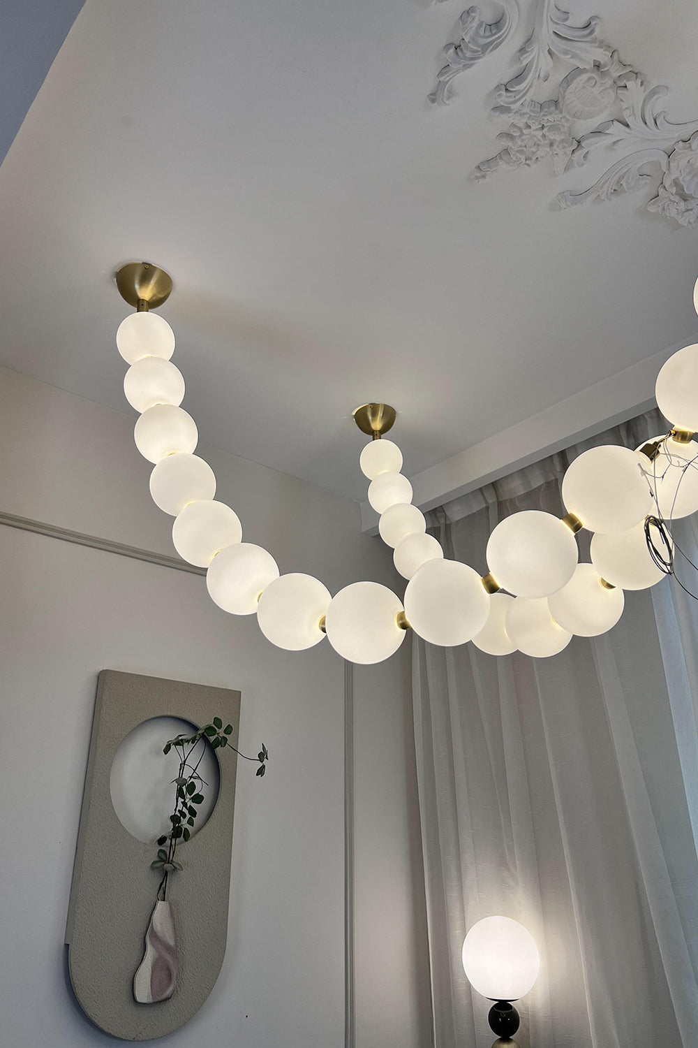 Pearl Necklace Chandelier 12cm - view 40 | vexalamps