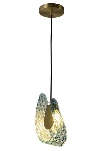 Petal Blue Glass Pendant Light - vexalamps