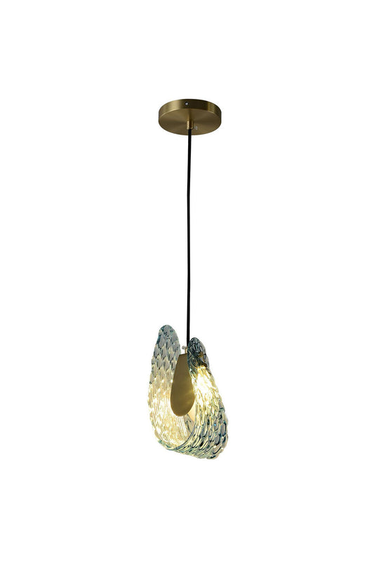 Petal Blue Glass Pendant Light - vexalamps