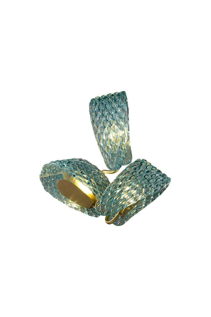 Petal Blue Glass Wall Lamp - vexalamps