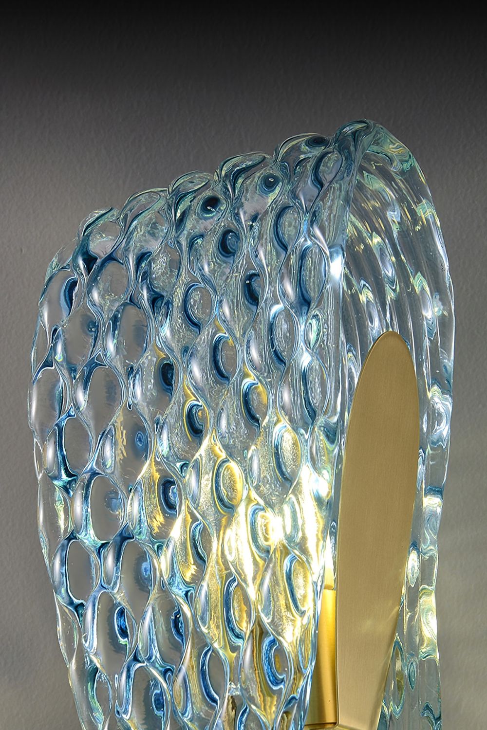 Petal Blue Glass Wall Lamp - vexalamps