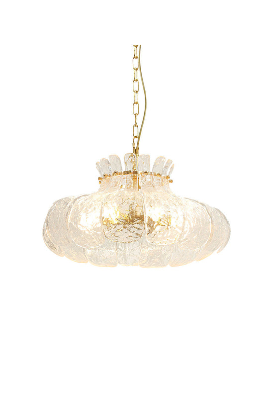 Modern Petal Ice Glass Pendant Light | vexalamps